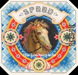 Speed- cigar label
