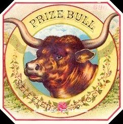 Prize Bull- cigar box label