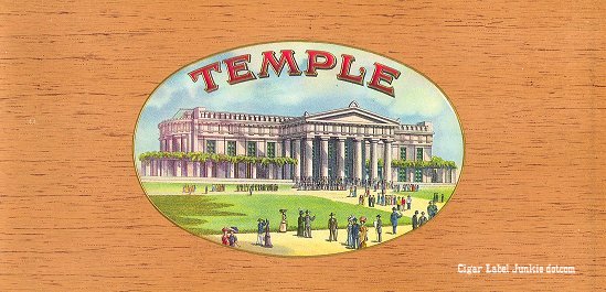Temple top label