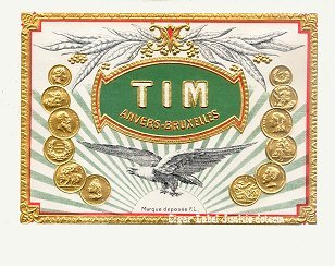 Tim inner cigar label