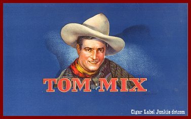 Tom Mix inner cigar box label