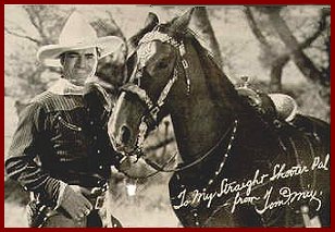 Tom Mix & Tony cigar box label