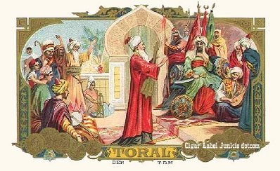 Toral cigar box label