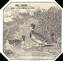 Wild Ducks- cigar box label