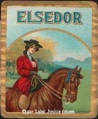 Elsedor- cigar box label