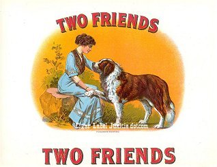 Two Friends inner cigar label