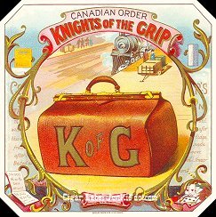Knights of the Grip- cigar box label