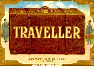 Traveller- cigar box label