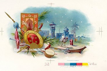 UT Arab Scene 2 cigar box label