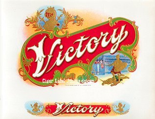 Victory inner cigar label