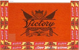 Victory top wrap cigar box label