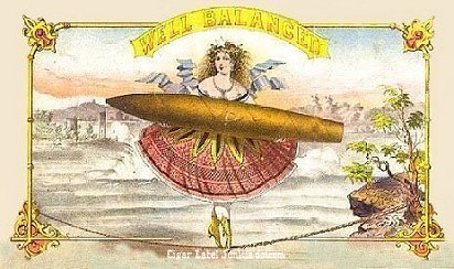 Well Balanced cigar box label
