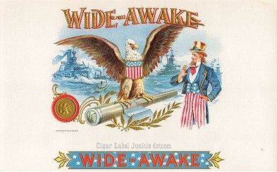 Wide Awake cigar box label