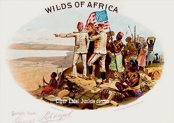 Wilds of Africa cigar box label