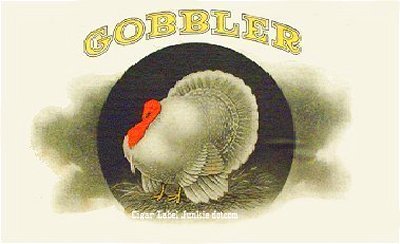 Gobbler- cigar box label