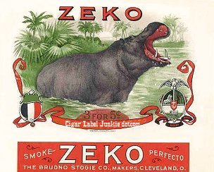Zeko- cigar box label
