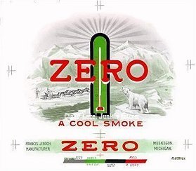 Zero cigar box label